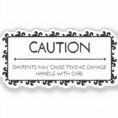 注意：精神的損傷 シール (正面)