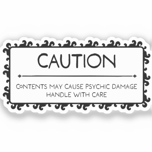 注意：精神的損傷 シール (正面)