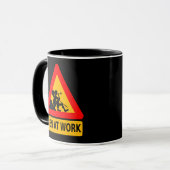 注意：職場の男性 マグカップ (正面左)