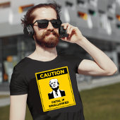注意 誤飲すると死亡する 反トランプ Tシャツ