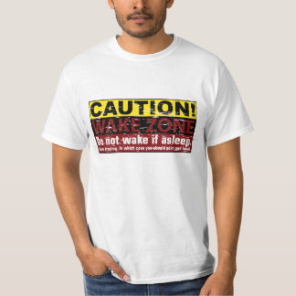 注意!起床ゾーン - 眠っている場合は起こさないで 怨念 Tシャツ