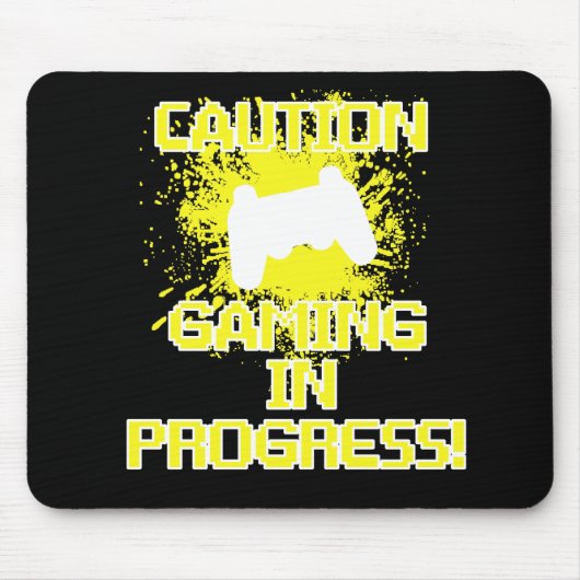 注意、進行中の賭博 マウスパッド (正面)