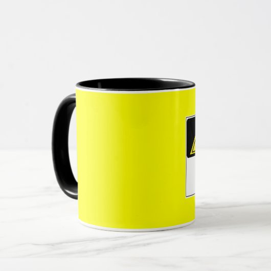 注意: 非常に熱い私をマグ吹いて下さい マグカップ (正面左)