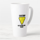 注意！高カフェイン値 カフェラテマグ (右アングル)