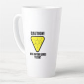 注意！高カフェイン値 カフェラテマグ (左アングル)