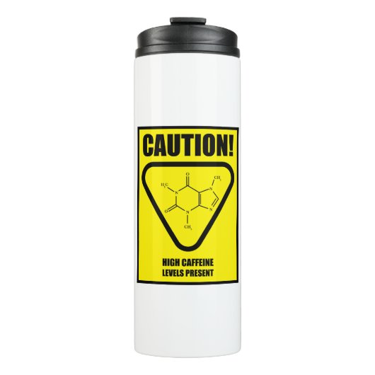 注意！高カフェイン値 タンブラー (正面)