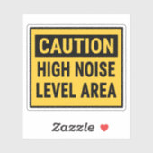 注意：高ノイズレベル領域 シール (シート)