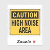 注意：高ノイズ領域 シール (シート)