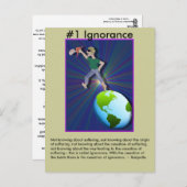 注意#1無知 – 扶養家族から ポストカード (正面/裏面)