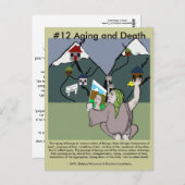 注意#12加齢と死亡 – 扶養家族発生 ポストカード (正面/裏面)