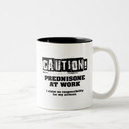 注意!Prednisone at Work ツートーンマグカップ