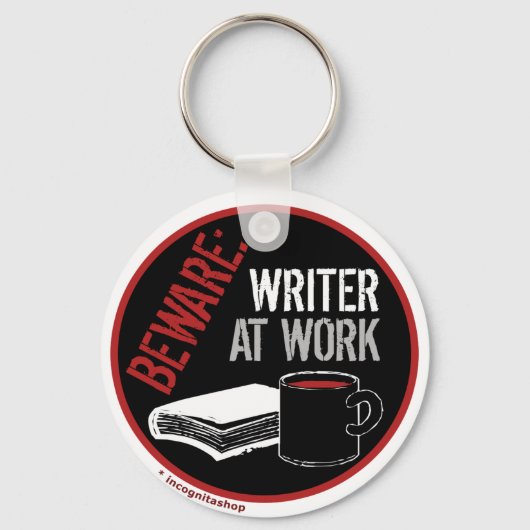 注意： Writer at Work キーホルダー (正面)