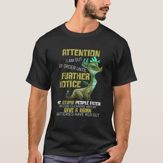 注意Aに気付くまで注文が完了していない Tシャツ (正面)