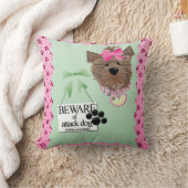 注意Throw枕20" x 20" クッション (ブランケット)