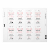 注文ありがとう ロゴ フェミニンピンク パッケージ ラベル (フルシート)