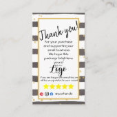 注文したロゴの挿感謝してい入カードを追加する 名刺 (正面)