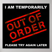 注文なしポスターブおもしろいック ポスター (正面)