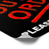 注文なしポスターブおもしろいック ポスター (角)