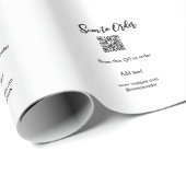 注文のスキャン QRコードをウェブサイトまたはメールに追加 ラッピングペーパー (ロールコーナー)