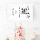 注文のスキャン：QRコードをスキャンしてウェブサイトまたはメールを追加 横断幕 (インサイチュ)