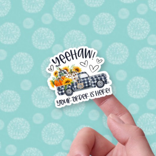注文はこちら秋カボチャのトラック事業 シール
