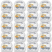 注文はこちら秋カボチャのトラック事業 シール (正面)