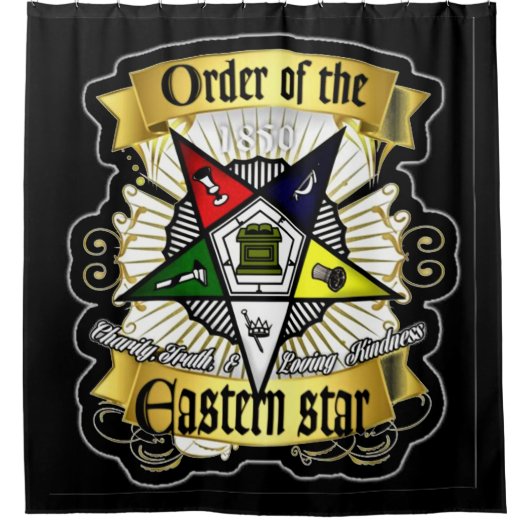 注文または東部のスターシャワーカーテン シャワーカーテン (正面)