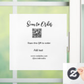 注文をスキャン 注文QRコードを追加 ウェブサイト メール ウィンドウサイン (ホーム)