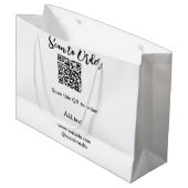注文をスキャン 注文QRコードを追加 ウェブサイト Eメール ラージペーパーバッグ (正面アングル)