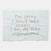 注文を受けない皮肉おもしろい引用文 キッチンタオル (横)