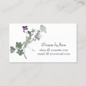 注文を愛するスモールビジネスオーダー挿入カード 名刺 (裏面)