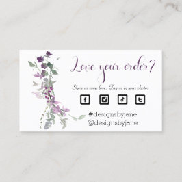 注文を愛するスモールビジネスオーダー挿入カード 名刺