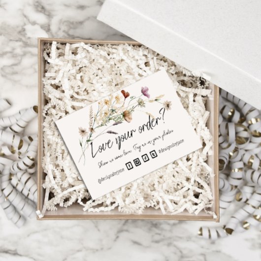 注文を愛するスモールビジネスオーダー挿入カード 名刺