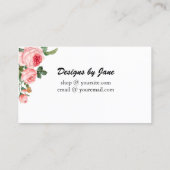 注文を愛するスモールビジネスオーダー挿入カード 名刺 (裏面)