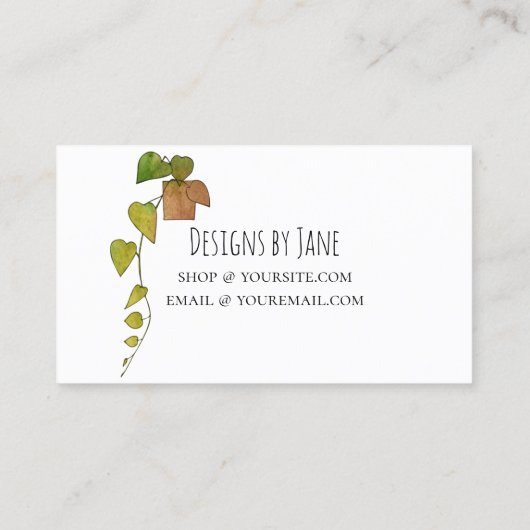 注文を愛するスモールビジネスオーダー挿入カード 名刺 (裏面)