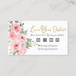 注文を愛するスモールビジネスオーダー挿入カード 名刺