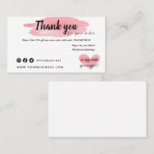 注文カードをありがとう 名刺 (正面/裏面)