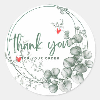 注文クラシックに対す感謝しているRound Stickers ラウンドシール