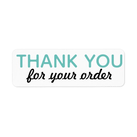 注文シールをありがとう ラベル (正面)