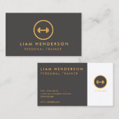 注文トレーナービジネスカードフィットネストレーナー 名刺 (正面/裏面)