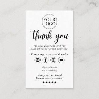 注文ミニマルモダンの挿入に感謝 名刺