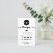 注文モダンの挿入に感謝 名刺 (スタンド正面)