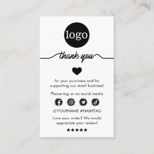 注文モダンの挿入に感謝 名刺