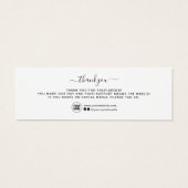 注文モダンミニマルの挿入に感謝 (裏面)