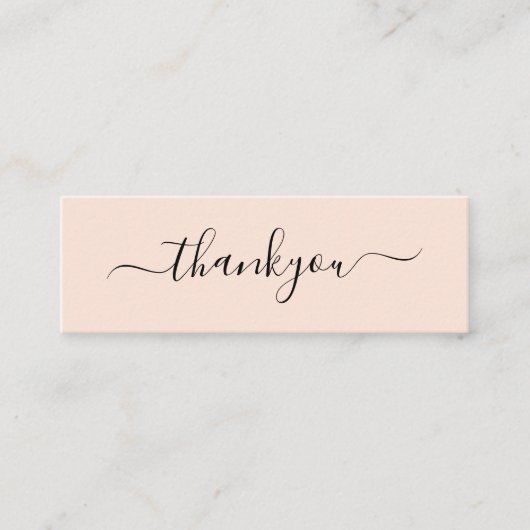 注文モダンミニマルの挿入に感謝 コーリングカード (正面)