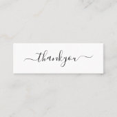 注文モダンミニマルの挿入に感謝 コーリングカード (正面)