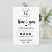 注文モダンミニマルの挿入に感謝 サンキューカード (スタンド正面)