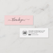 注文モダンミニマルの挿入に感謝 スキニー名刺 (正面/裏面)