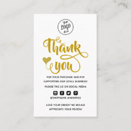 注文モダンミニマルの挿入に感謝 名刺