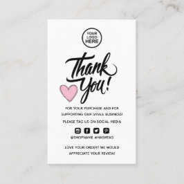 注文モダンミニマルの挿入に感謝 名刺